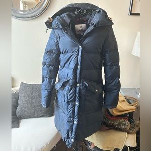 Holubar Long Puffer Jacket Small S Navy